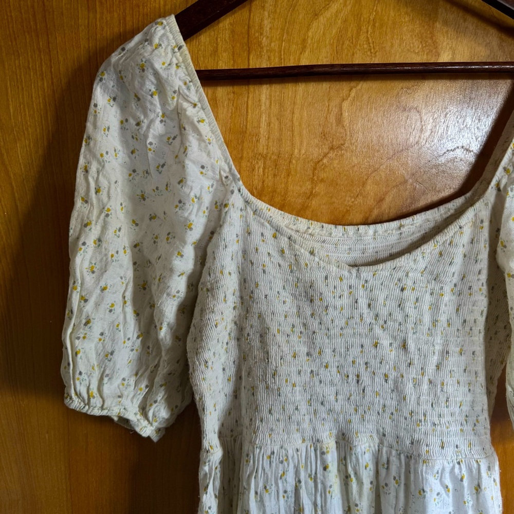 white and yellow sundress